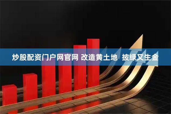 炒股配资门户网官网 改造黄土地  披绿又生金